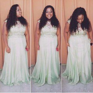 Women's Size 14/16 Two-Piece Sequence Dress